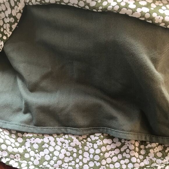 Old Navy Green White Dotted Sleeveless Blouse Tie Neck Tank Top Women’s Size S - Picture 7 of 8